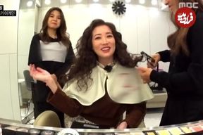 عکس| سفر زمان؛ عکس یادگاری «بانو یئون» (امپراتور بادها) با «تسو» در پشت‌صحنه یک برنامه تلویزیونی