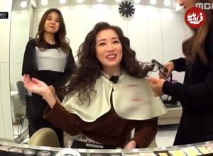 عکس| سفر زمان؛ عکس یادگاری «بانو یئون» (امپراتور بادها) با «تسو» در پشت‌صحنه یک برنامه تلویزیونی