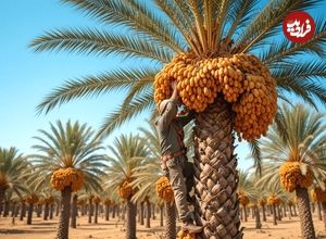 ببینید؛ چگونه کشاورزان کشورهای مختلف جهان هزاران تن خرما را برداشت می کنند؟