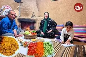 ببینید| غذای روستایی در ایران؛ پخت ماکارونی با قارچ و سویا در روستا