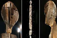 عکس| مجسمه باستانی Shigir Idol؛ تندیس چوبی که دو برابر اهرام مصر، قدمت دارد