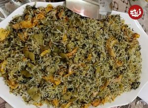 طرز تهیه باقالی پلو با مرغ ریش‌ ریش