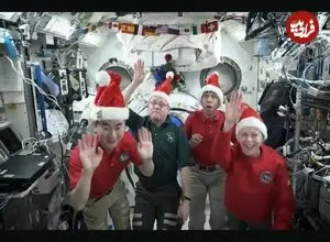 عکس| حال و هوای کریسمس در ایستگاه فضایی بین‌المللی