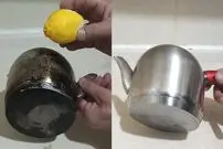 (ویدئو) چگونه یک قوری سوخته را تمیز کنیم؟