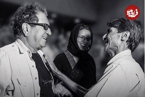 ببینید؛ قابی ماندگار از داریوش مهرجویی و ناصر تقوایی