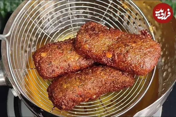 ببینید| طرز یک کباب ساده و جدید بدون گوشت با عدس