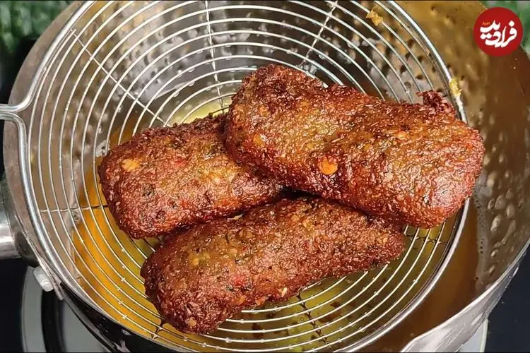 ببینید| طرز یک کباب ساده و جدید بدون گوشت با عدس