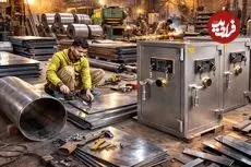 ببینید| مراحل دیدنی تولید گاو صندوق در کارگاهی در پاکستان