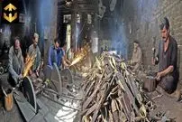 ببینید| فرآیند تولید انبوه قیچی خیاطی در کارگاهی در پاکستان