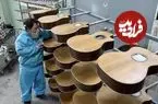ببینید| مراحل تولید انبوه گیتار آکوستیک در کارخانه ای در کره جنوبی