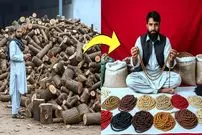 ببینید| فرآیند دیدنی تولید تسبیح چوبی در کارگاهی در پاکستان