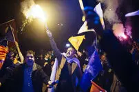 (ویدئو) شادی طرفداران اردوغان در خیابان‌های آنکارا
