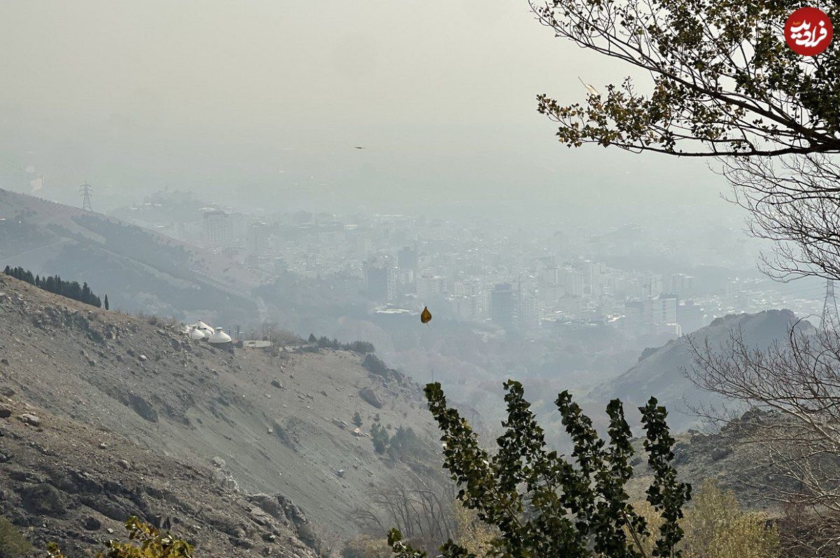 (عکس) غول سیاه به این شکل تهران را بلعید