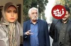 (عکس) ژست صمیمی «پری‌سیما، حشمت فردوس و محمد» در پشت صحنه سریال «ستایش 3»