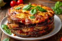 ببینید| طرز تهیه کیک بادمجان ایتالیایی؛ یک غذای متفاوت برای شام