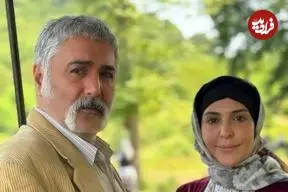 عکس| سفر در زمان؛ «غلام و حاج احسان» در حال گفتگو در پشت صحنه «سریال سوجان»