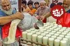 ببینید| غذای خیابانی در پاکستان؛ تهیه نوشیدنی محبوب و سنتی لاسی با ماست در کراچی