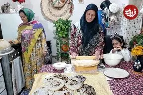 ببینید| غذای روستایی در ایران؛ پخت کباب کوبیده و تهیه نان به روش سنتی