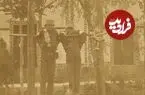 عکس| سفر زمان؛ ارتشی‌های زمان ناصرالدین شاه در حال انجام تمرینات آکروباتیک