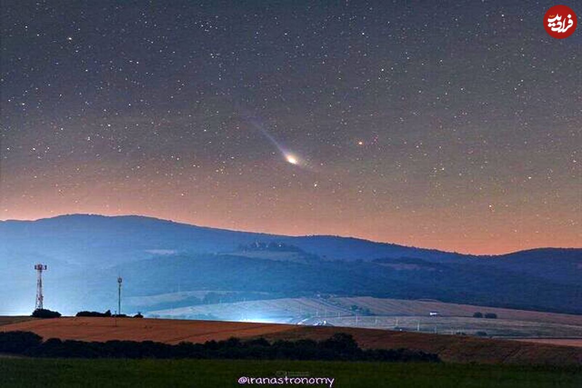 فردا دنباله‌دار درخشان آسمان به مهمانی زمین می‌آید