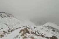 (ویدئو) بارش برف در منطقه تفتان سیستان و بلوچستان 