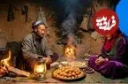 ببینید| غذای روستایی در افغانستان؛ پخت نان محلی برای افطار در غار