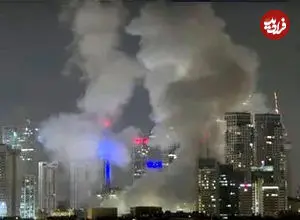 تصاویری از موشک‌های ایران در آسمان تل‌آویو