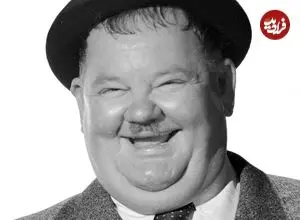 عکس| سفر در زمان؛ «الیور هاردی» در حال گلف بازی کردن در کالیفرنیا؛ سال 1312