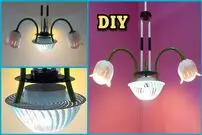 ببینید| نحوه ساخت یک لوستر زیبا با لوله PVC و لامپ LED و به روش استاد اندونزیایی