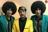 (عکس) نمایی از تیپ و چهره جدید «رحمان» و «رحیم» سریال پایتخت در حال ضبط آهنگ