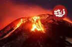 ببینید| فوران یک آتشفشان در شیلی
