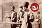 عکس| سفر به ایران قدیم؛ «فلک کردن یک مجرم در قزوین» در دوران ناصرالدین شاه