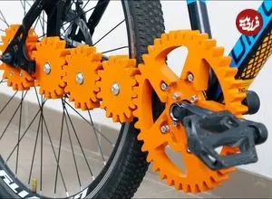 ببینید| مراحل ساخت یک دوچرخه خلاقانه بدون زنجیر توسط یک یوتیوبر خلاق