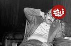 عکس؛ سفر در زمان؛ «بنی صدر با لباس نظامی سوار بر موتور در جبهه»؛ سال 59