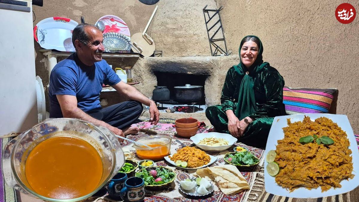 ببینید| غذای روستایی در ایران؛ پخت آبگوشت سنتی و تهیه ترشی کلم قرمز