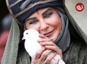 عکس| سفر زمان؛ چهرۀ «لعیا زنگنه» در پشت‌صحنۀ دومین فیلمش؛ سال 79