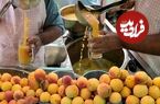 ببینید؛ غذای خیابانی در پاکستان؛ تهیه آبمیوه هلو تازه در کراچی