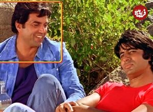 عکس| سفر در زمان؛ «ویرو فیلم شعله» در ساختمان پارلمان در دهلی نو؛ سال 1384