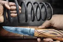 ببینید| مراحل ساخت یک چاقوی تیز با استفاده از فنر قدیمی و زنگ زده