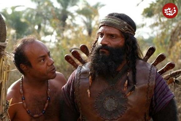 عکس؛ سفر به تاریخ؛ عکس یادگاری «حرمله و غلامش» در پشت صحنه سریال مختارنامه