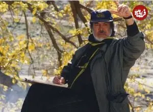 عکس| سفر زمان؛ «ایرج قادری» در جوانی و در پشت صحنه یکی از فیلم هایش؛ دهه 50