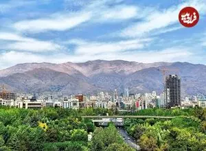 عکس| سفر زمان؛ منظرۀ متفاوت «شمال تهران» از پشت‌بام تکیه‌دولت در زمان ناصرالدین شاه