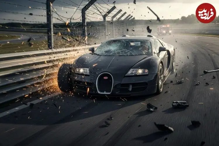 تصادف بوگاتی با سرعت ۴۰۰ کیلومتر بر ساعت / وقتی «ناردو» به جهنم تبدیل شد