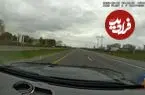 ببینید| پرواز خودروی متهم فراری در جریان تعقیب و گریز پلیس