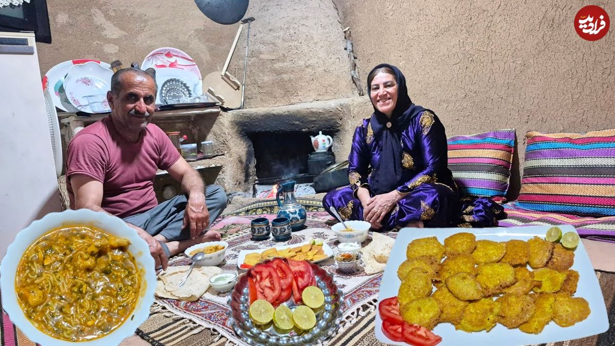 ببینید| غذای روستایی در ایران؛ پخت غذا با مرغ و سبزیجات و تهیه کوکو سیب زمینی
