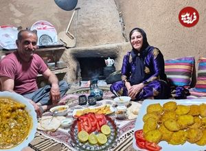ببینید| غذای روستایی در ایران؛ پخت غذا با مرغ و سبزیجات و تهیه کوکو سیب زمینی