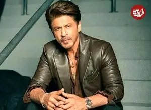 عکس| سفر در زمان؛ «شاهرخ خان» در کنار مجسمه مومی خود در موزه مادام توسو در لندن؛ سال 1386