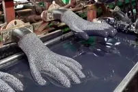 ببینید| فرآیند تولید انبوه دستکش کار در کارخانه ای در کره جنوبی