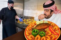 ببینید؛ غذای خیابانی در عربستان؛ کله پاچه و غذاهای دریایی در احساء