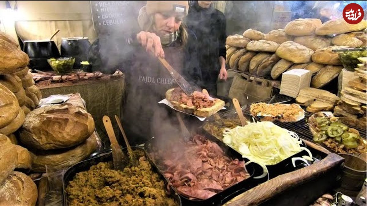 ببییند| غذای خیابانی در لهستان؛ تهیه محبوب ترین ساندویچ گوشت در کراکوف